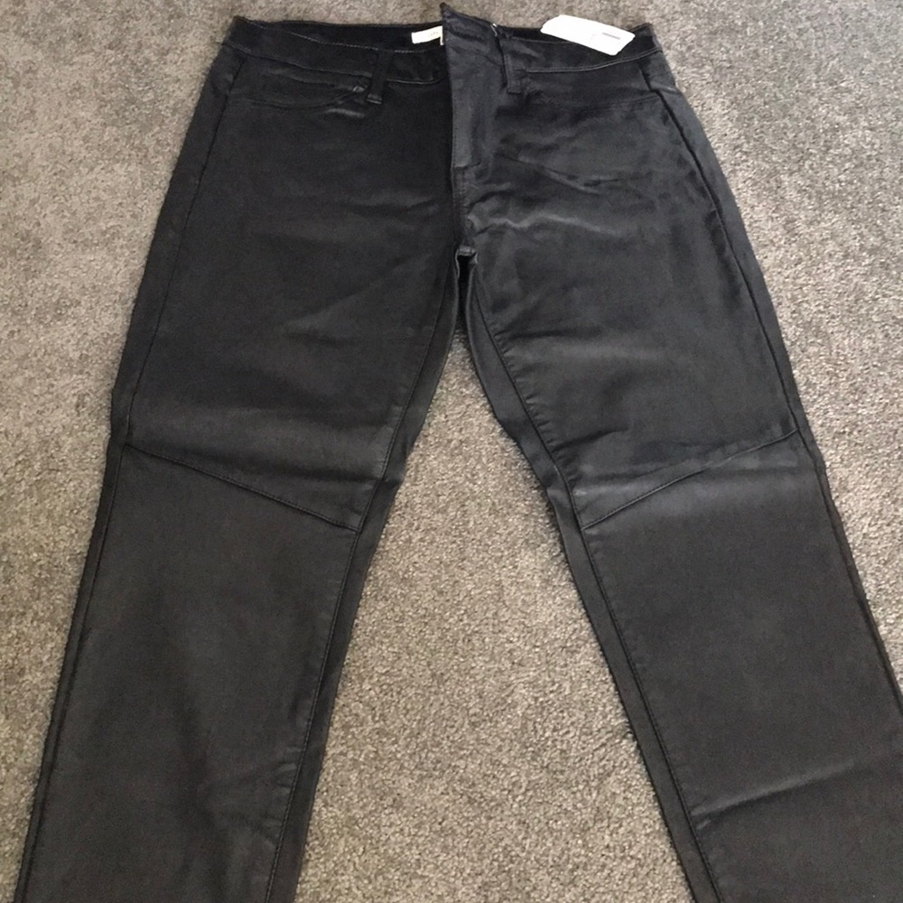 Forever 21 black leather pants